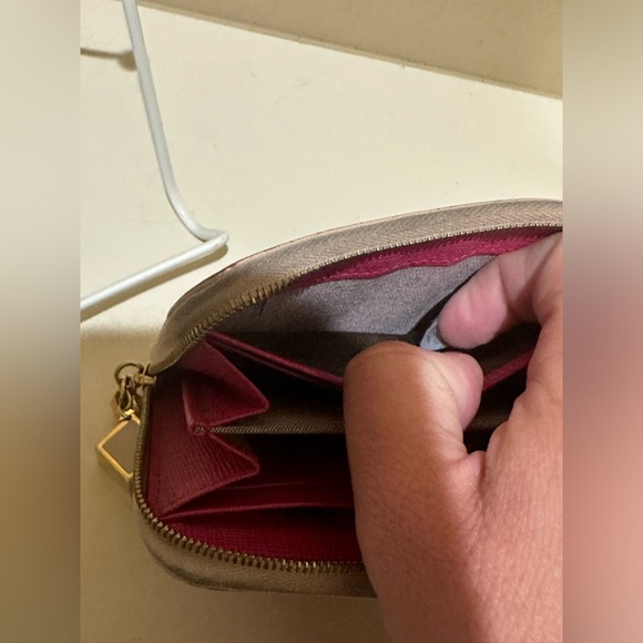 Fendi Blush Pink Saffiano Leather Compact Zip Wallet - Picture 3 of 13